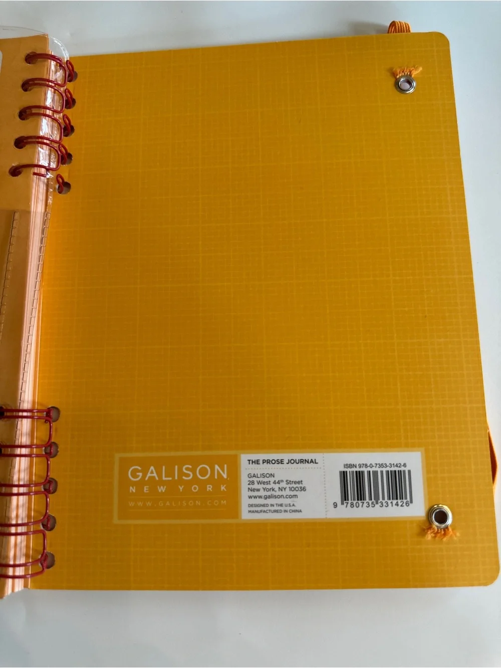 Galison New York Prose Journal Collage Spiral Notebook - Orange